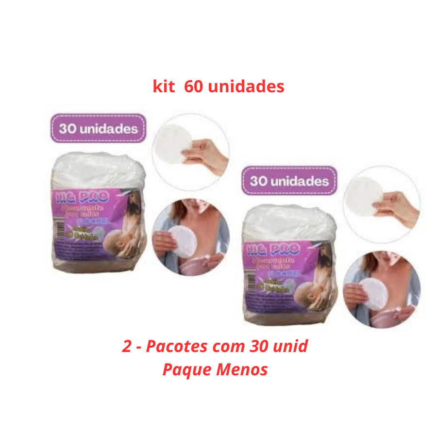 KIT  60  ABSORVENTE PARA SEIOS