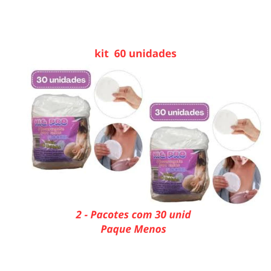 KIT 60 ABSORVENTE PARA SEIOS