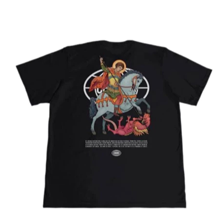 Camiseta Chronic São Jorge Unissex Gola Redonda Chronic StreetWear Moda Casual Estampada