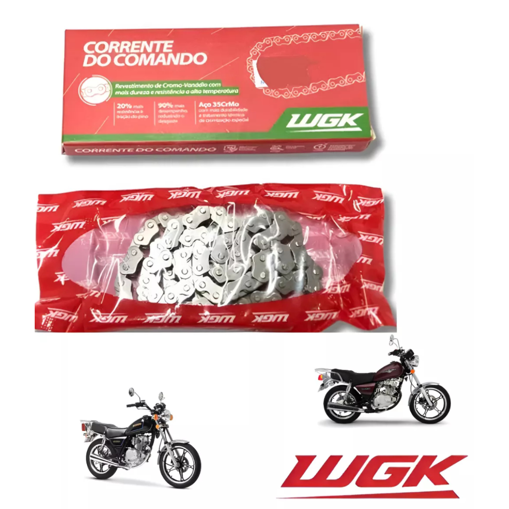 Corrente De Comando Intruder 125 Xl 125 Cg 125 Katana 125 Original Wgk-10123221