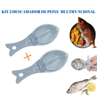 Descamador e Descascador de Pele e Escamas de Peixe Profissional e Doméstico Kit Com 2 em Oferta na Shopee