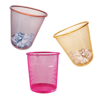 Cesto Aramado Organizador Escritório Dourado / Rosê Gold Lixo Lixeira Metal em Oferta na Shopee
