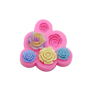 Molde de Silicone - Rosas Mini 06 cav. Mod. 02 em Oferta na Shopee