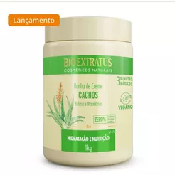 Bio Extratus Banho de Creme Cachos LANÇAMENTO Hidratação e Nutrição- Babosa e Macadâmia 1kg