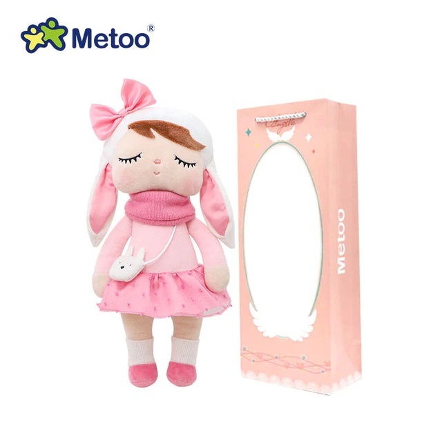 Boneca Metoo Angela Floresta 34 Cm + Sacola Metoo - Original