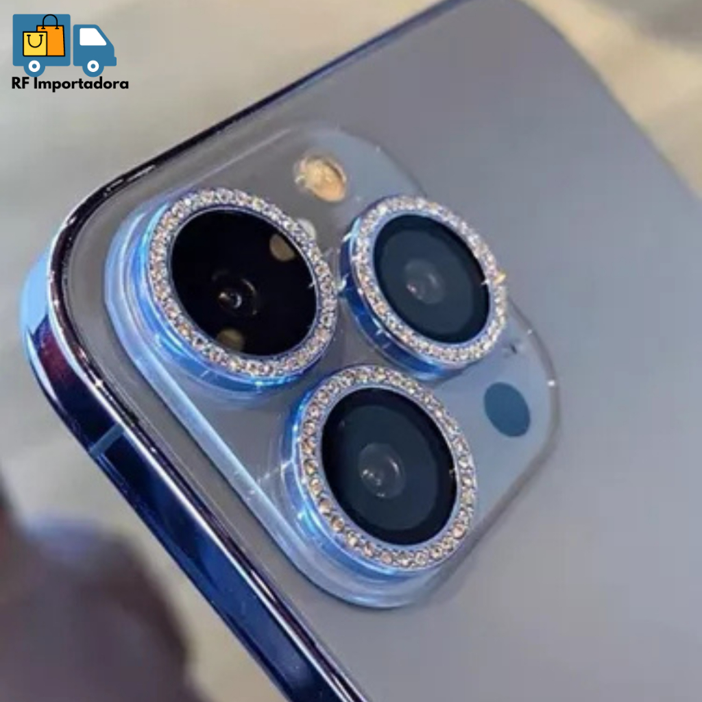 Kit Lente De Câmera Diamante Para Iphone 16 16 PLUS 16 PRO 16 PRO MAX em Oferta na Shopee