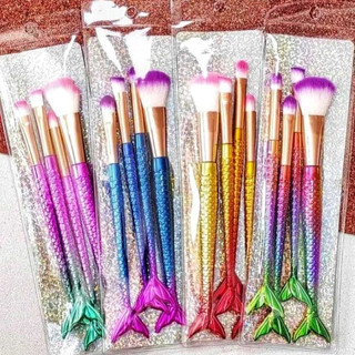 kit 4 pincel rabo de seria blush entorno lindas
