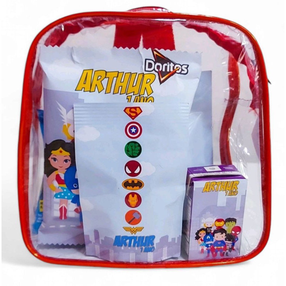 kit 6 mochila infantil cristal praia - viagens em Oferta na Shopee