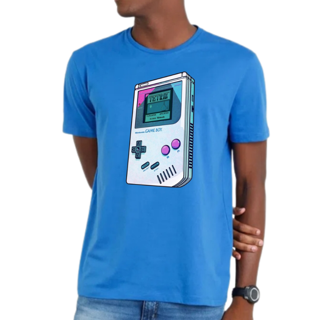 Camiseta Masculina Nintendo Game Boy Mini Game Retro Extrema Qualidade