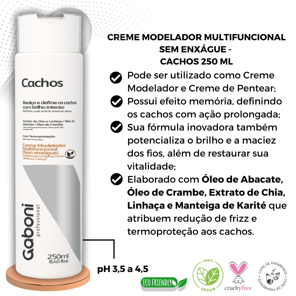 Tratamento Profissional para Cachos: Hidratação e Brilho Intenso - Gaboni