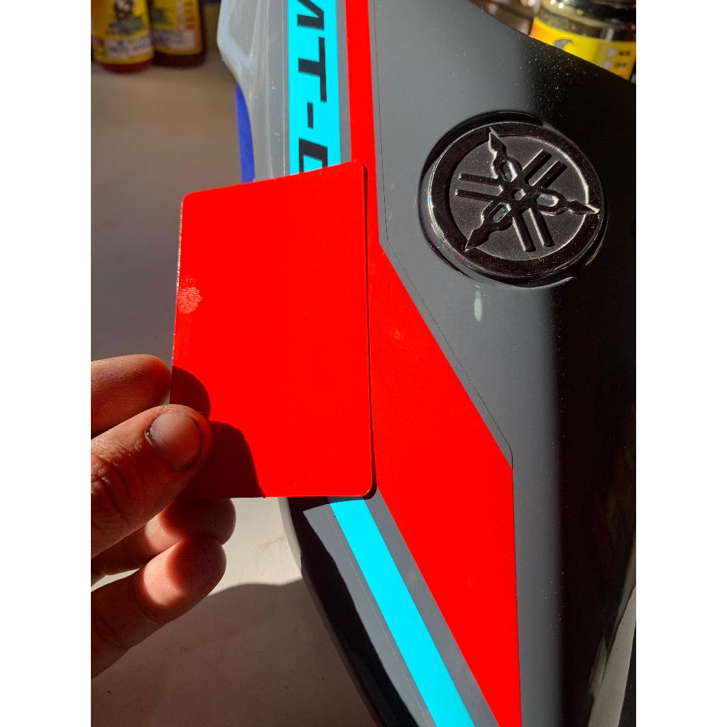 Tinta automotiva base poliester VIVID YELLOWISH RED SOLID YAMAHA em Oferta na Shopee