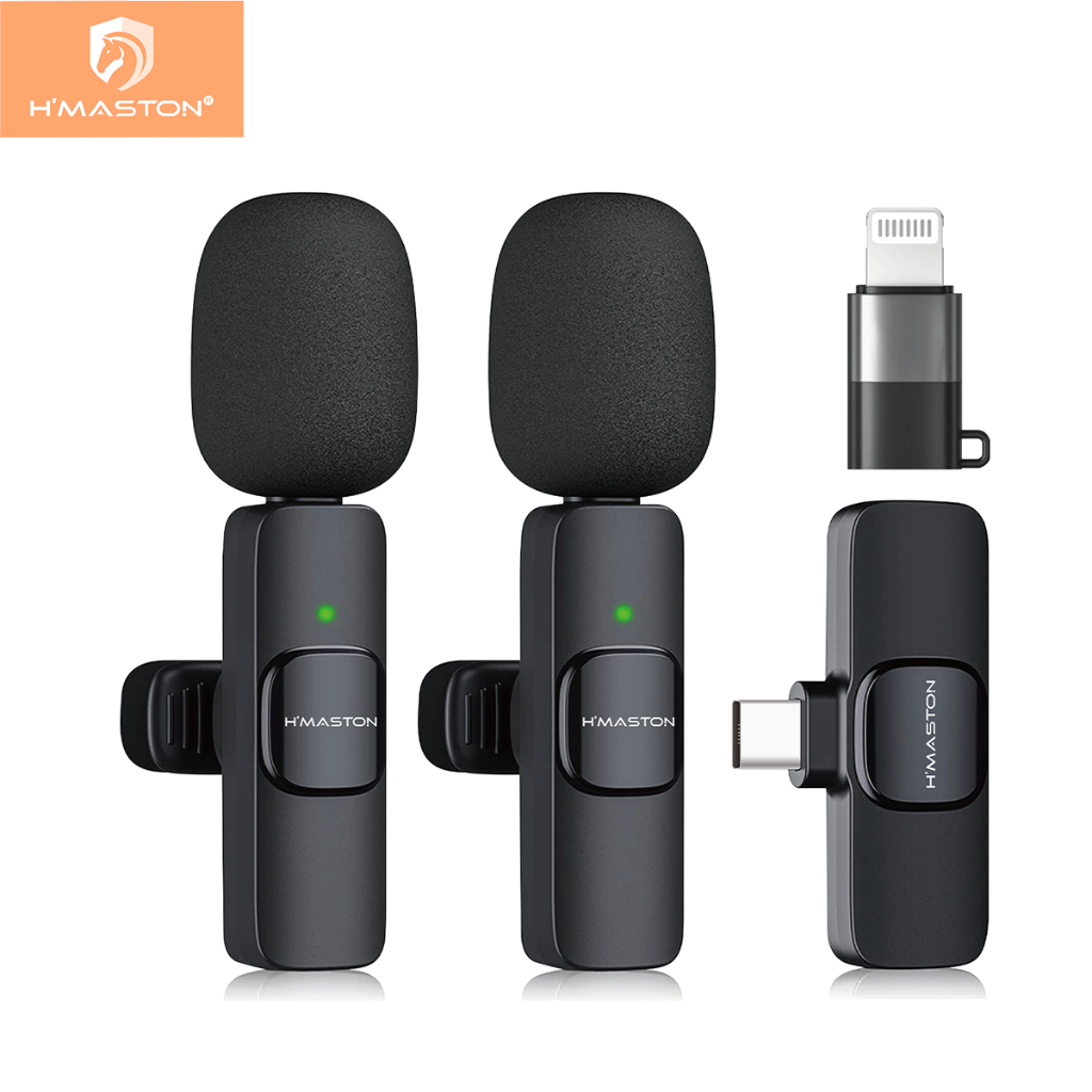 H'maston MK-17 Microfone Sem Fio Tipo-c Lapela Celular Profissional Android