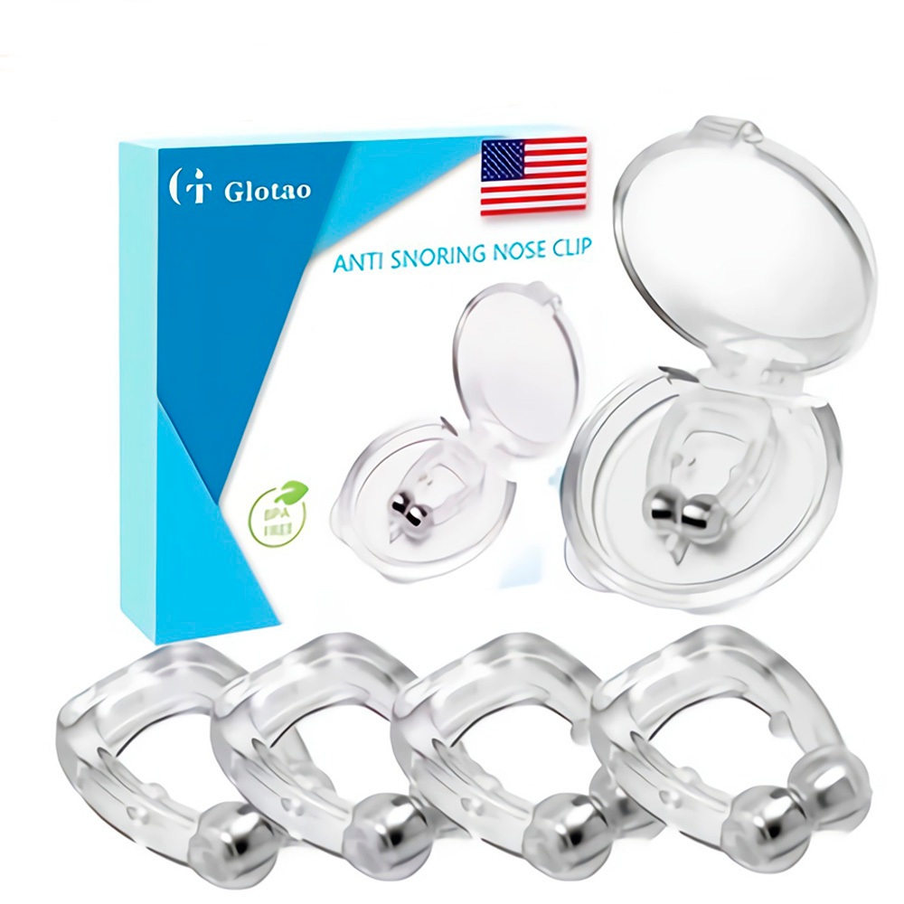 Kit 4 Clipe Dilatador Nasal Anti Ronco Aparelho Para Nariz Dispositivo Para Ronco e Apneia Magnético