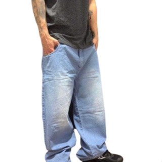 Calça jeans balão dazzling, Calça larga Street Style Baggy em Oferta na Shopee