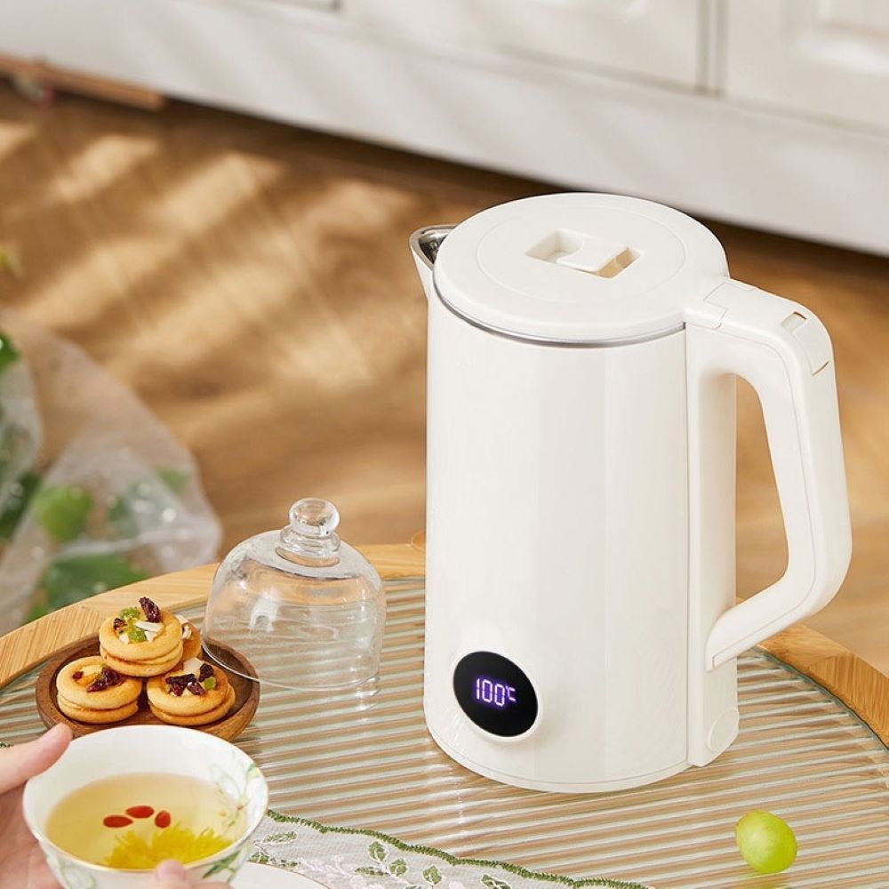 Chaleira elétrica de aço inoxidável garrafa de chá 2,5L display digital desligamento automático 110V O6