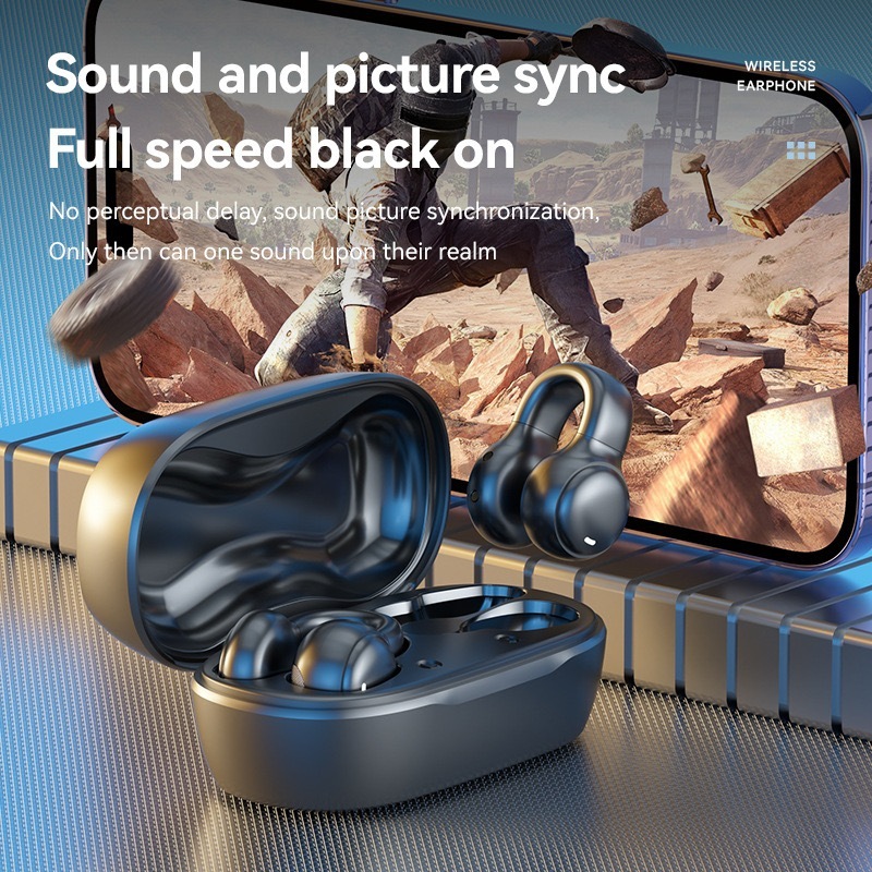 Fone de Ouvido Bluetooth 5.3 Sem Fio com Display Digital | Intra Auricular Som HD B4