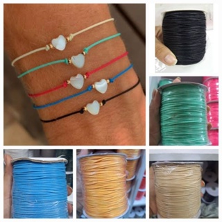 Cordão Encerado Coreano 1mm 150 metros puceiras em Oferta na Shopee