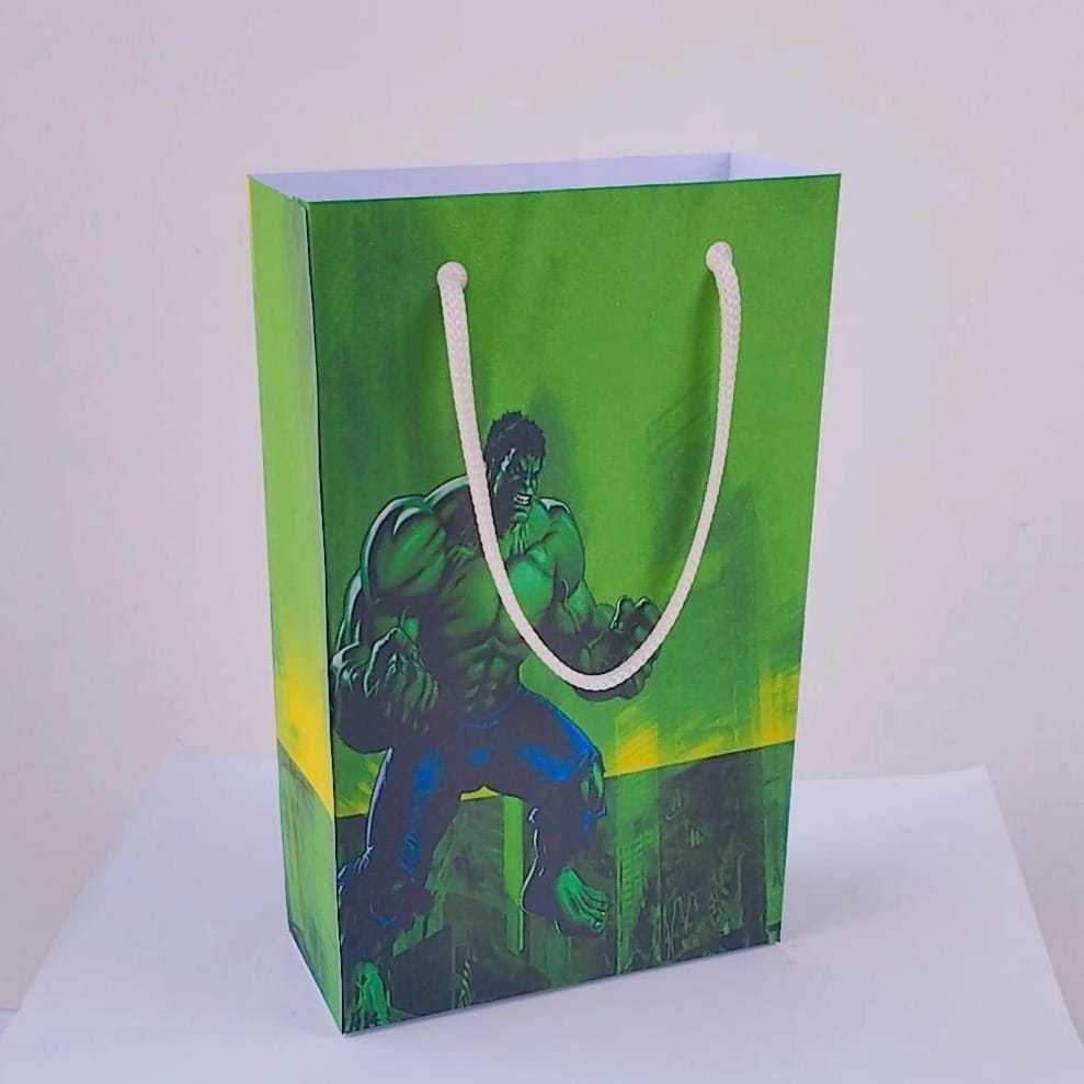 Kit Sacolinha Surpresa Festa Infantil Personalizado INCRIVEL HULK  Lembrancinhas | Aniversário | PEGUE E MONTE