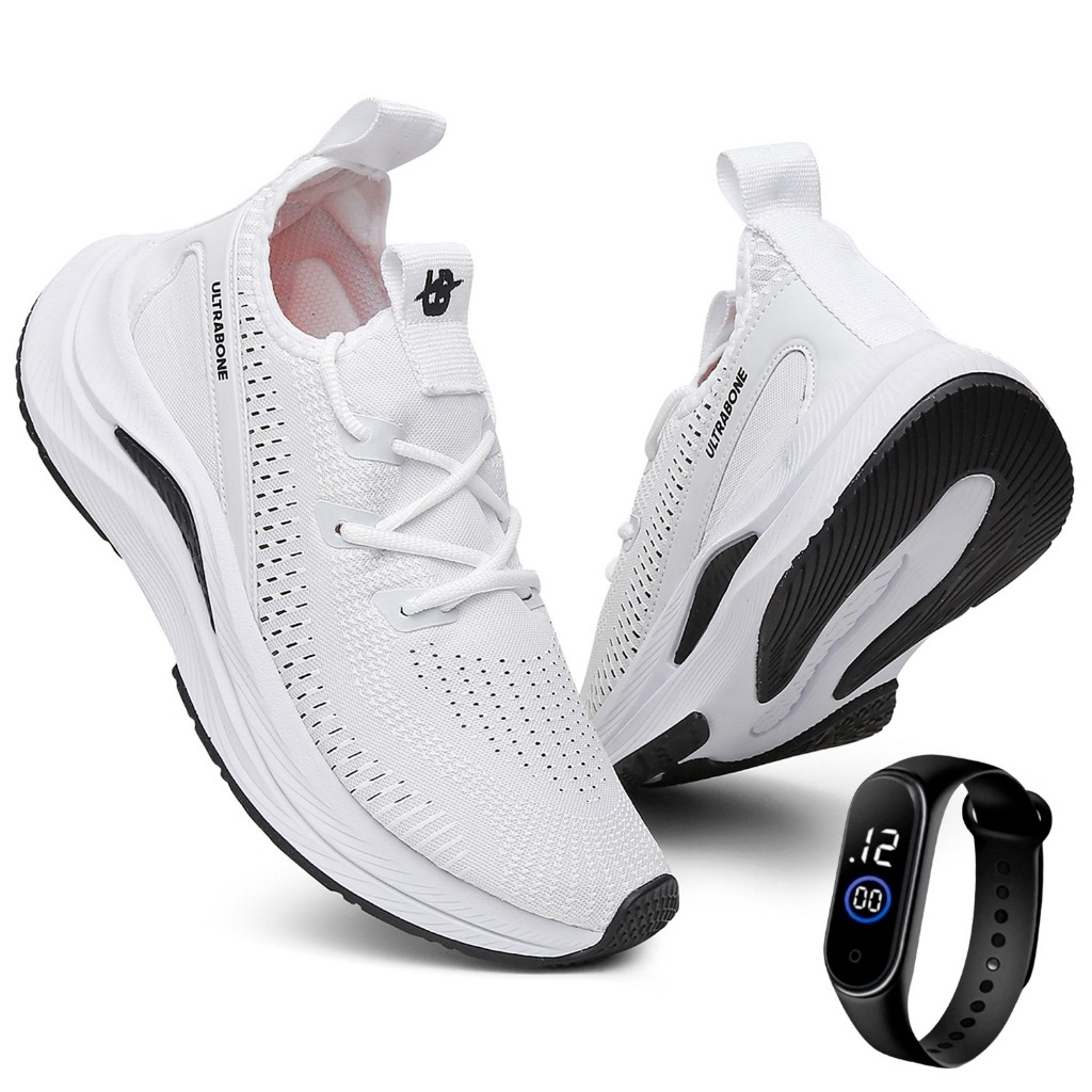 Tenis Feminino Esportivo Ortopédico Para Academia Corrida Crossfit + Relógio Digital em Oferta na Shopee