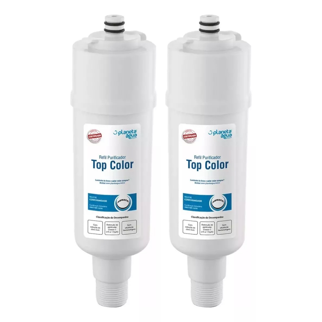 Kit 2 Refis Top Color Especial Compatível Com Purificador Colormaq Vazão 60 l/h - Home Appliances