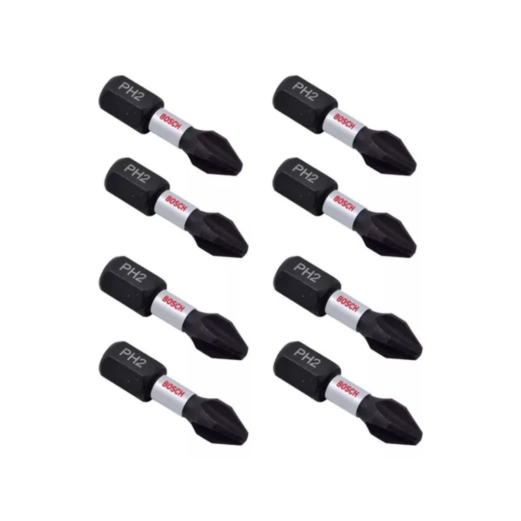 Ponta de Parafusar Impact PH2 25mm 8uds Bosch em Oferta na Shopee