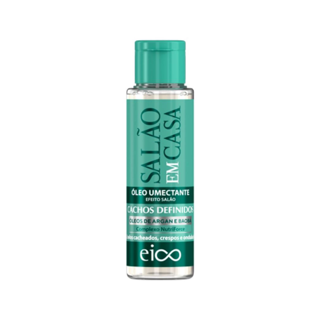 Eico Óleo Reparador de Umectação Tratamento Capilar Salão em Casa Cachos Definidos 60ml Cacheados Crespos Ondulados - Beauty