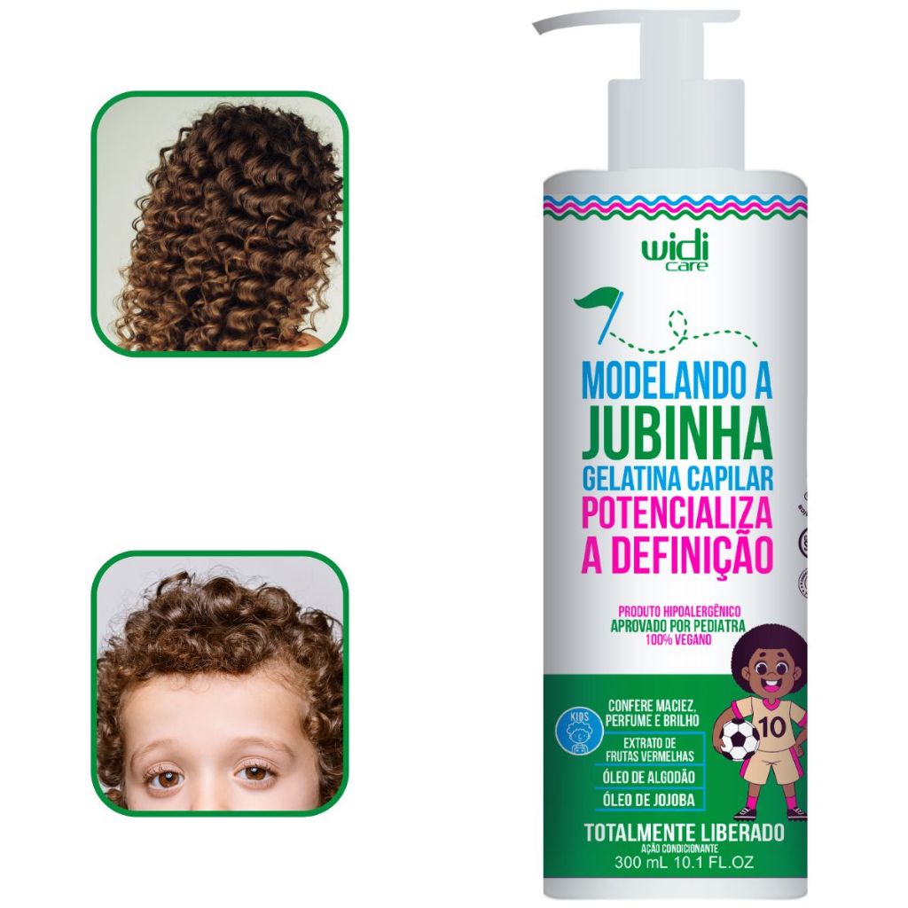 Modelando A Jubinha Gelatina Capilar Potencializa Definição 300g Widi Care — imagem 2 de 2