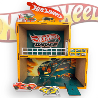 Estacionamento Hot Wheels em MDF Elevado com 2 Andares 35x37cm Vagas Carrinhos em Oferta na Shopee