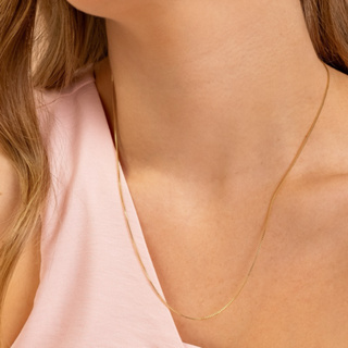 Colar Corrente Veneziana Lisa Para Pingentes Unissex Ouro 18k Ou Prata 925 em Oferta na Shopee