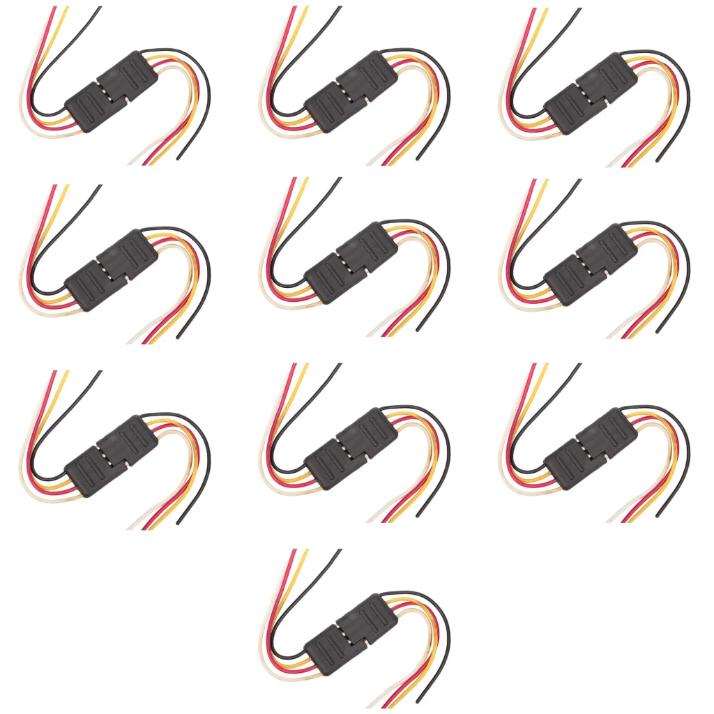 Chicote Conector 4 Vias Universal De Som Cobre 10 Uni Tarponn em Oferta na Shopee