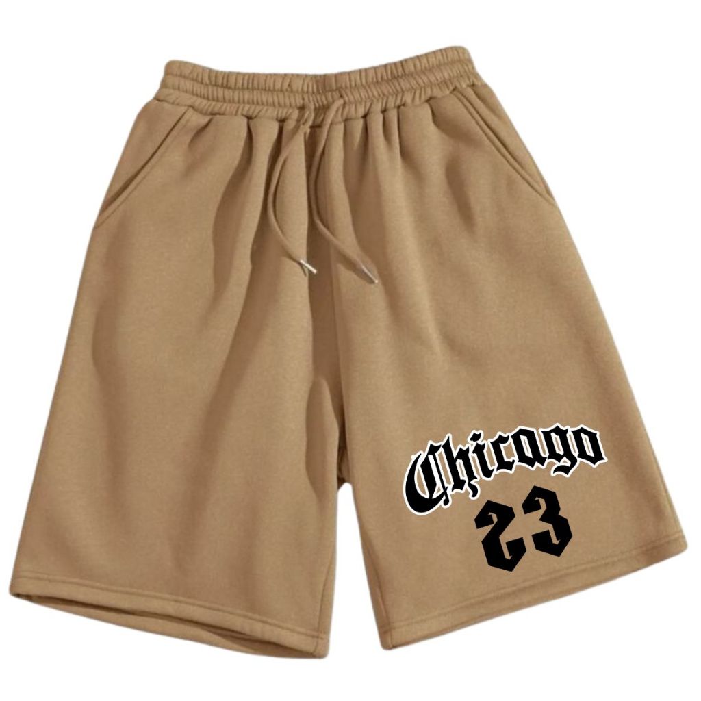 Bermuda Masculina Chicago 23 Style Skate Short Moletom Flanelado