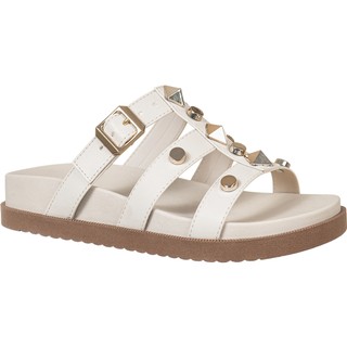 Sandália Feminina Papete Anatômica Flatform Rasteira Slide Tachas Metalizadas Confortável Moda GiGiL em Oferta na Shopee