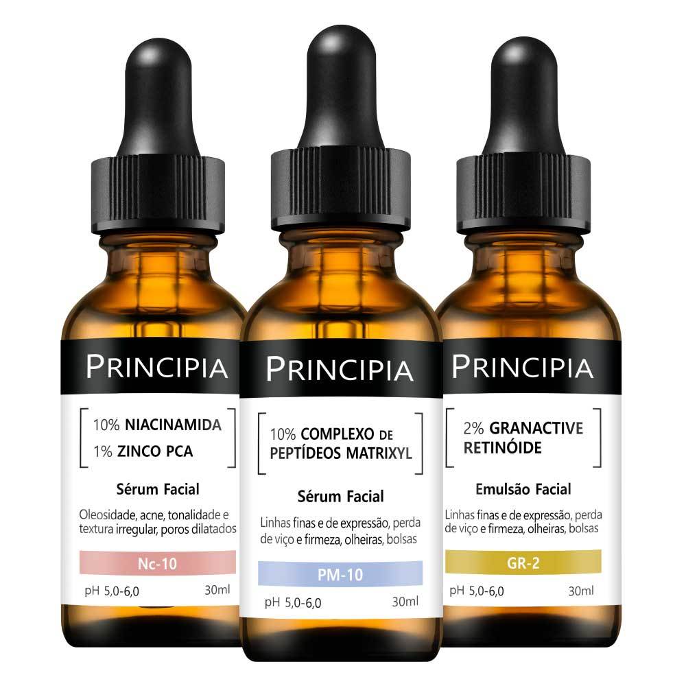 Kit 3 Séruns Principia Niacinamida + Peptídeos + Retinóide em Oferta na Shopee
