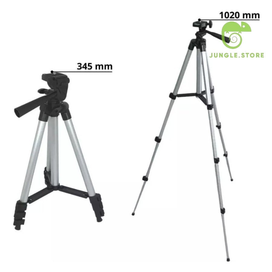 Tripé Universal Com Nível Câmeras Celulares 1,02m Pronto Entrega