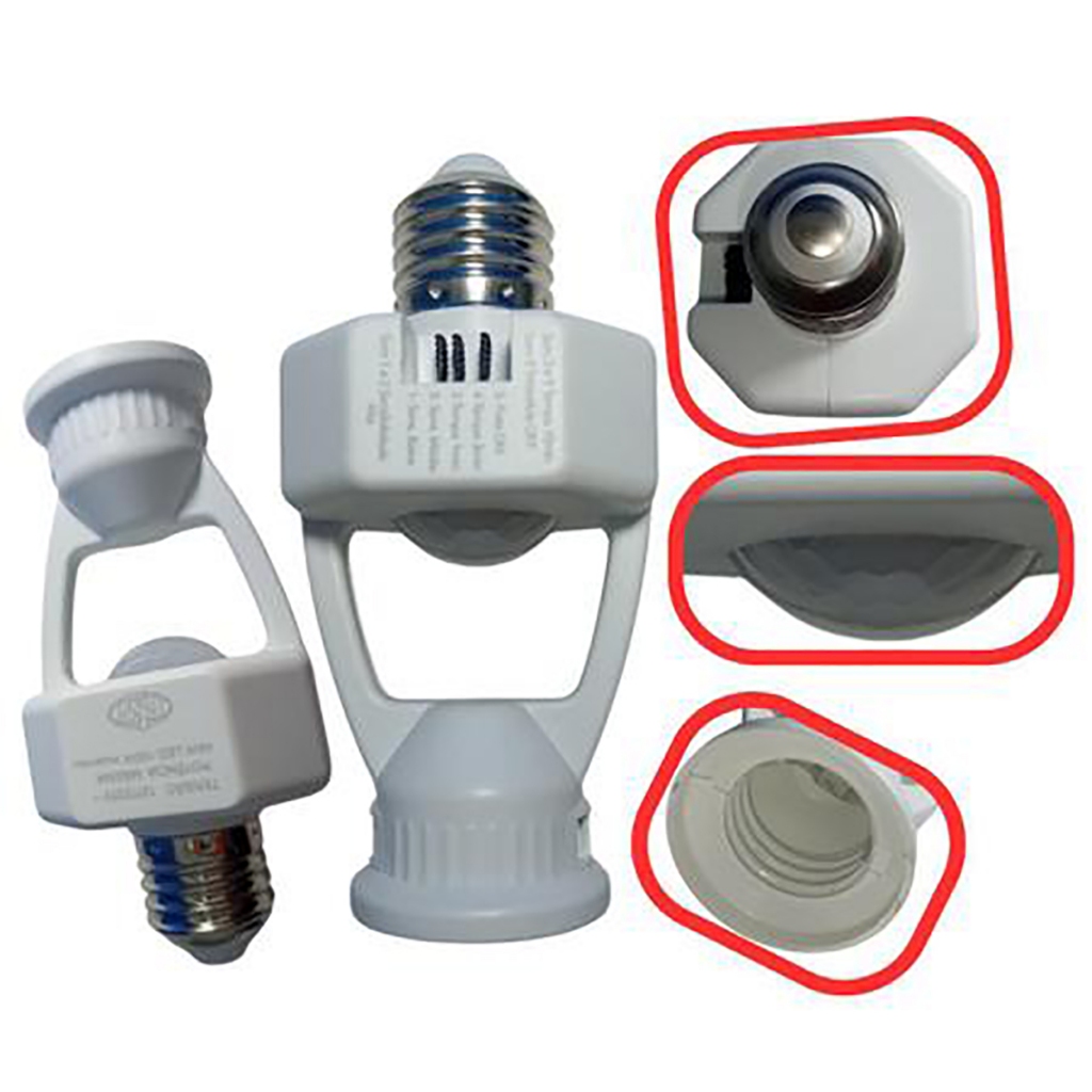 Sensor De Presenca 360° Articulado Bivolt Pw em Oferta na Shopee