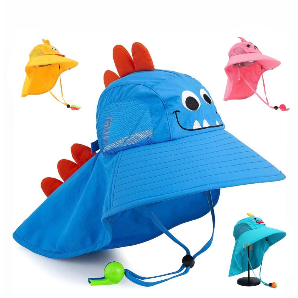 Chapéu Bucket Infantil Praia Piscina Viagem Proteção Solar UV50+