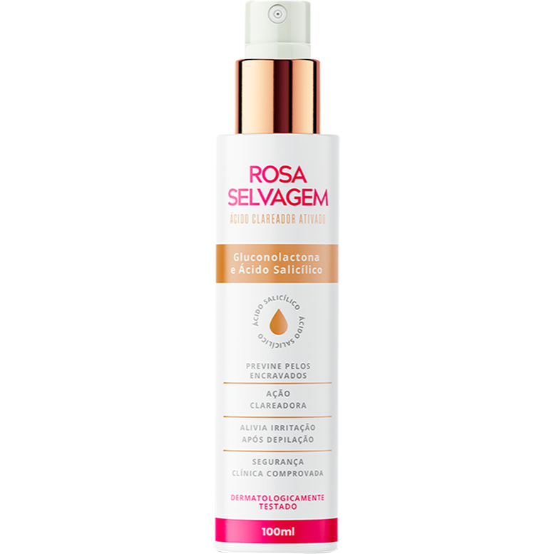 Rosa Selvagem Ácido - tira manchas na pele e elimina foliculite 8x mais rápido - Beauty