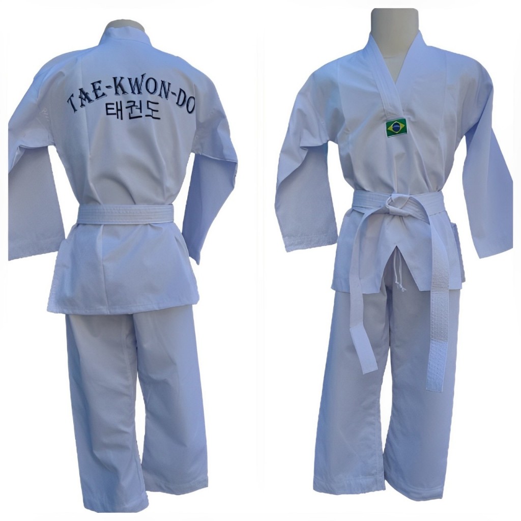 Kimono Adulto Dobok Taekwondo Com Faixa