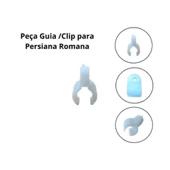Kit Guia da Corda Branco de Cortina/Persiana Romana com 10 Unidades