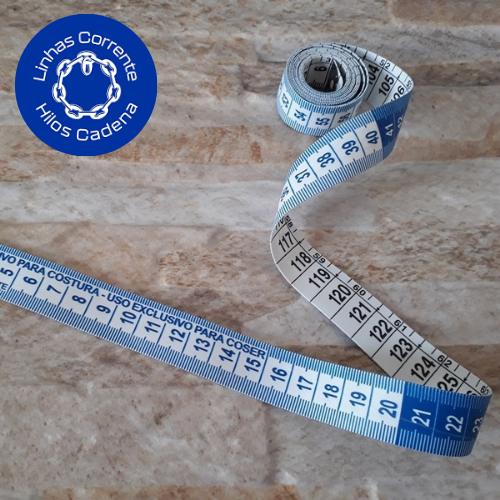 Fita Métrica de Medir para Costureira e Alfaiate Profissional 1.50m Corrente Corporal de Medidas Costura Flexível