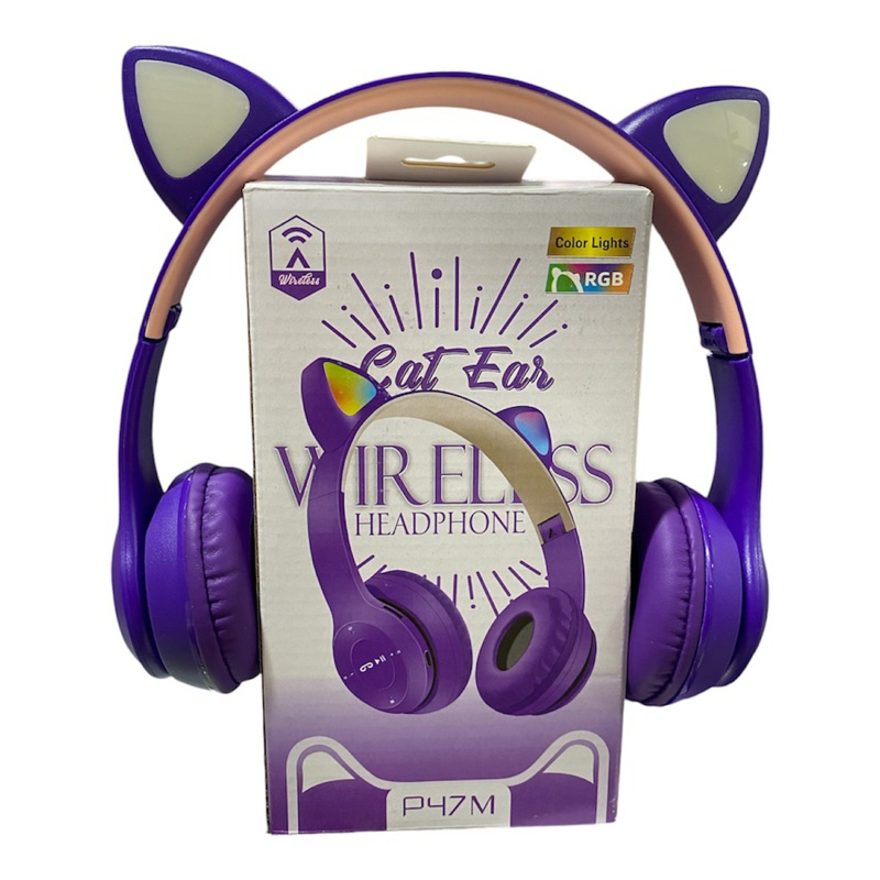 Headset Gatinho – Fone De Ouvido Sem Fio Bluetooth