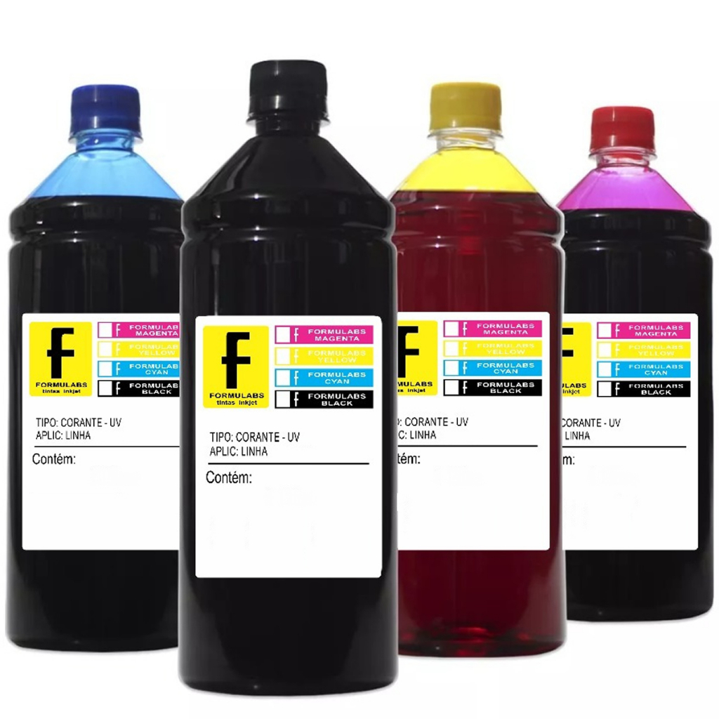 Kit 4x250ML Tinta compatível Epson Série L4160 L5190 L6161 L6171 L6191 L14150 L15150 L15160 L120