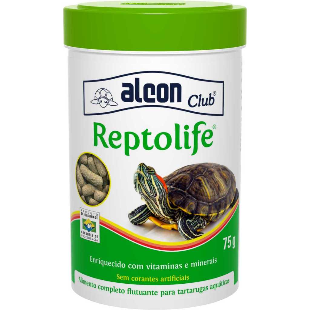 Alcon Club Reptolife Tartaruga 75 g - Ração Tartaruga Extrusada em Oferta na Shopee