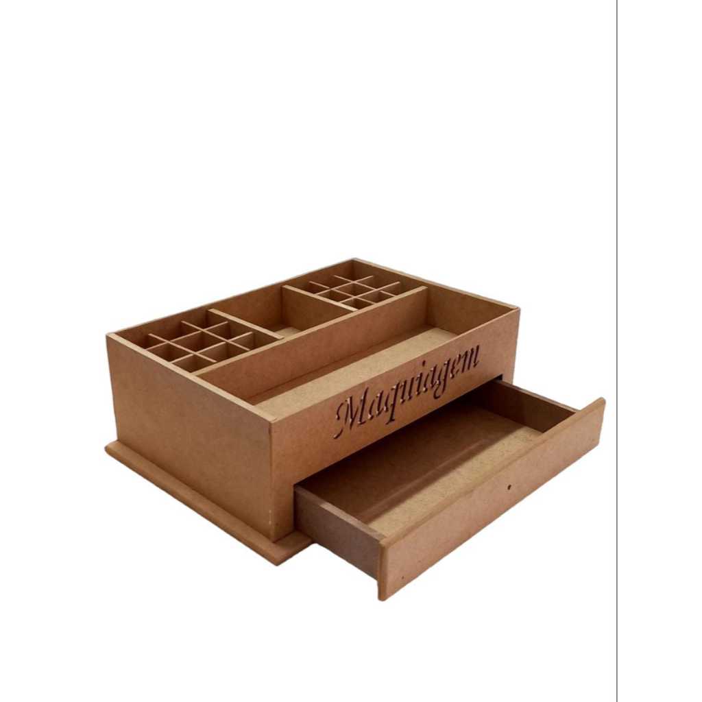 CAIXA DE MAQUIAGEM MDF CRU ORGANIZADOR DE BATOM em Oferta na Shopee