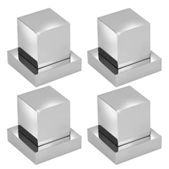 4 Acabamento Quadrado de Metal Registro de Pressão Gaveta 1/2 3/4 Padrão Deca Cromo Premium