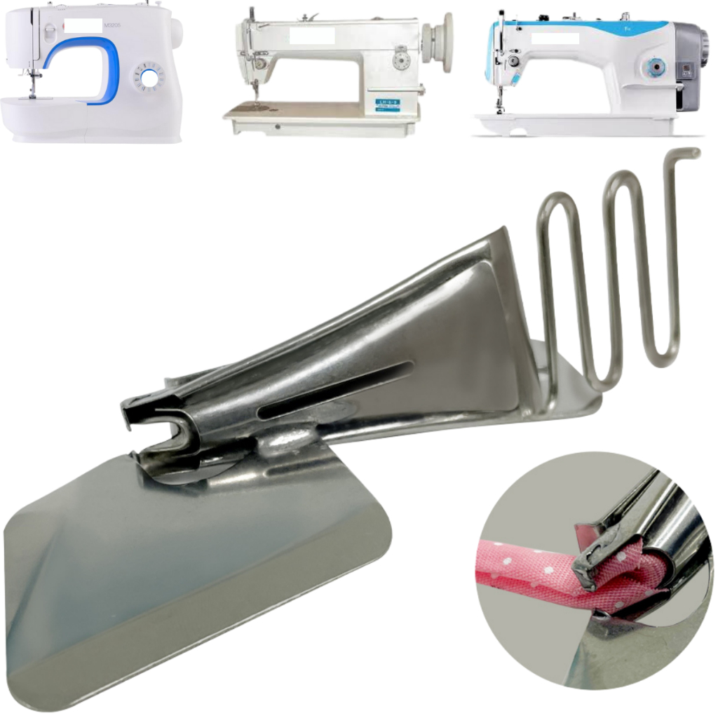 Aparelho de Passar Viés 2 Dobras ( Duas Viras ) Para Máquina de Costura Reta Industrial ou Doméstica em Oferta na Shopee
