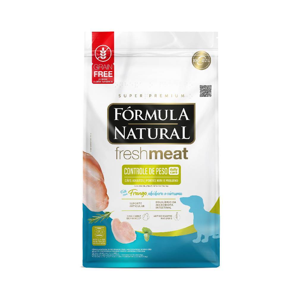 Ração Fórmula Natural Cães Fresh Meat Light Raças Mini e Pequenas 7kg - Pets