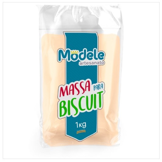 Massa para Biscuit  cor Pêssego -Modele *uso Profissional