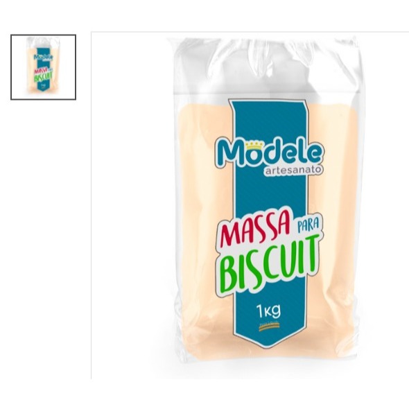 Detalhes do Massa para Biscuit  cor Pêssego -Modele *uso Profissional