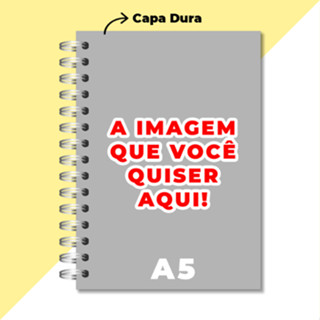 Caderno Personalizado A5, 96 Folhas, Capa Dura - Capa e Miolo customizáveis em Oferta na Shopee
